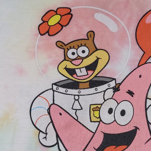 Spongebob Squarepants  And Friends Youth Sz L Large Be Kind Tie Dye T Shirt - Picture 5 of 16